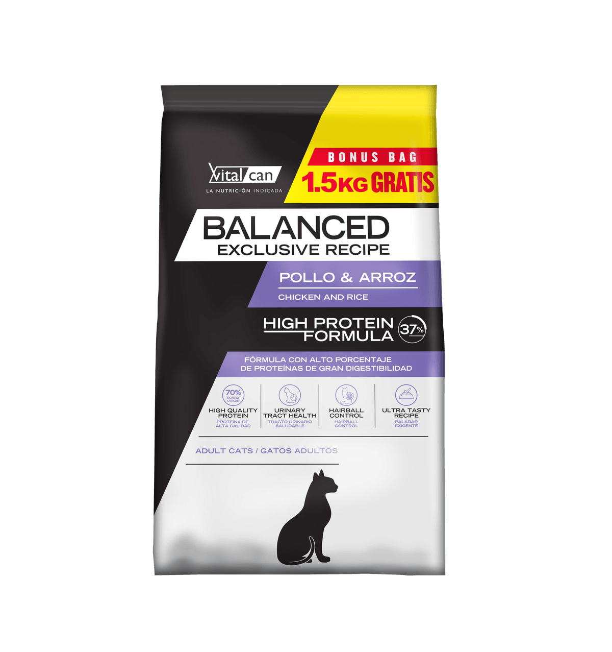Balanced Gato Exclusive Recipe Pollo Arroz Bonus Bag 9kg