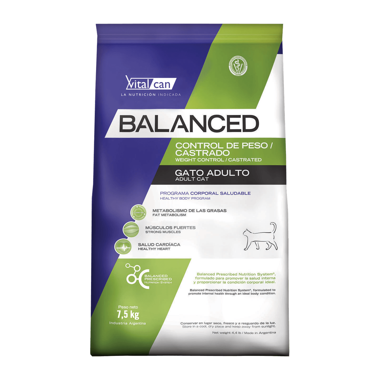 Balanced Gato Control Peso 7.5kg