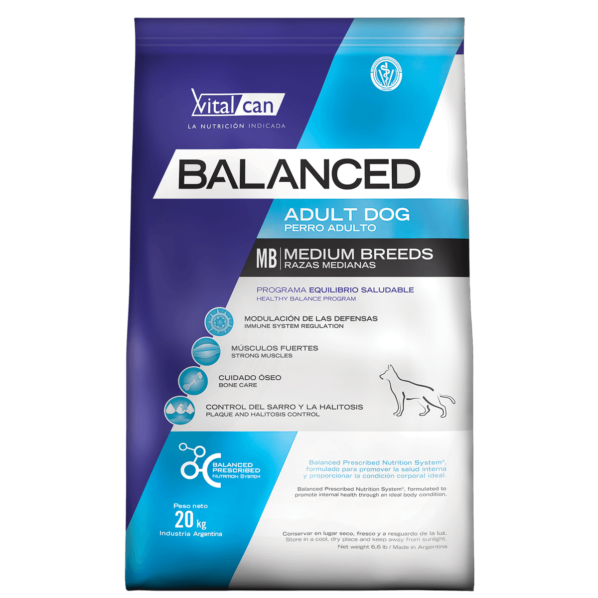 Balanced Perro Adulto Raza Mediana 20kg