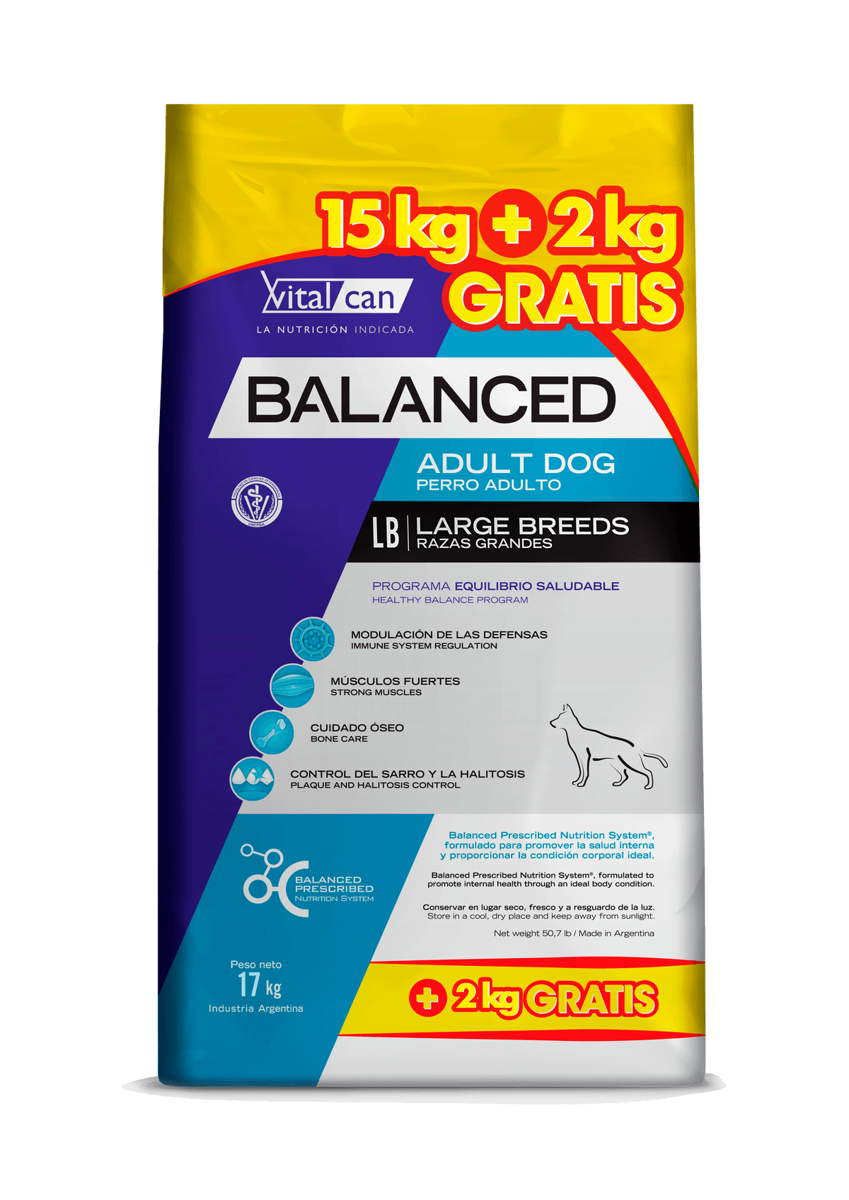 Balanced Perro Bonus Bag Adulto Grande 15.2kg