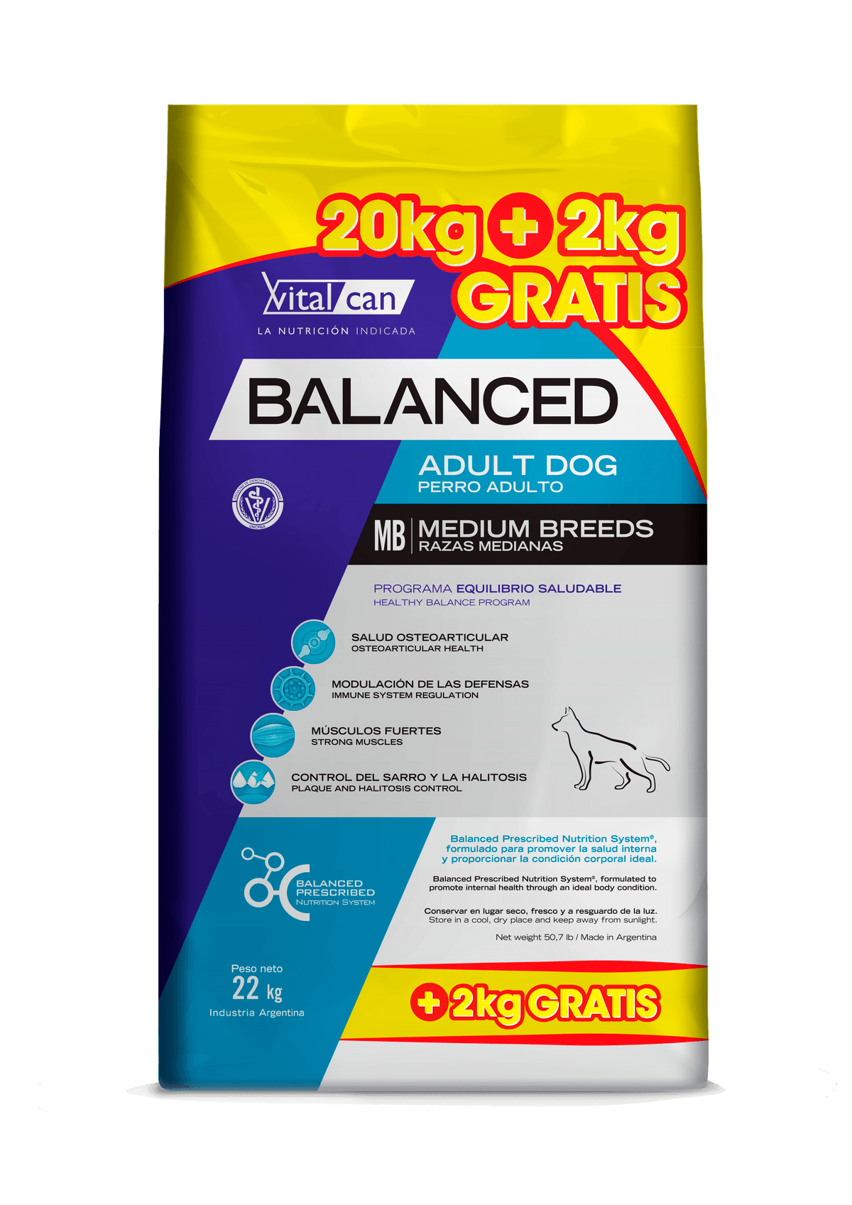 Balanced Perro Bonus Bag Adulto Mediana 20.2kg