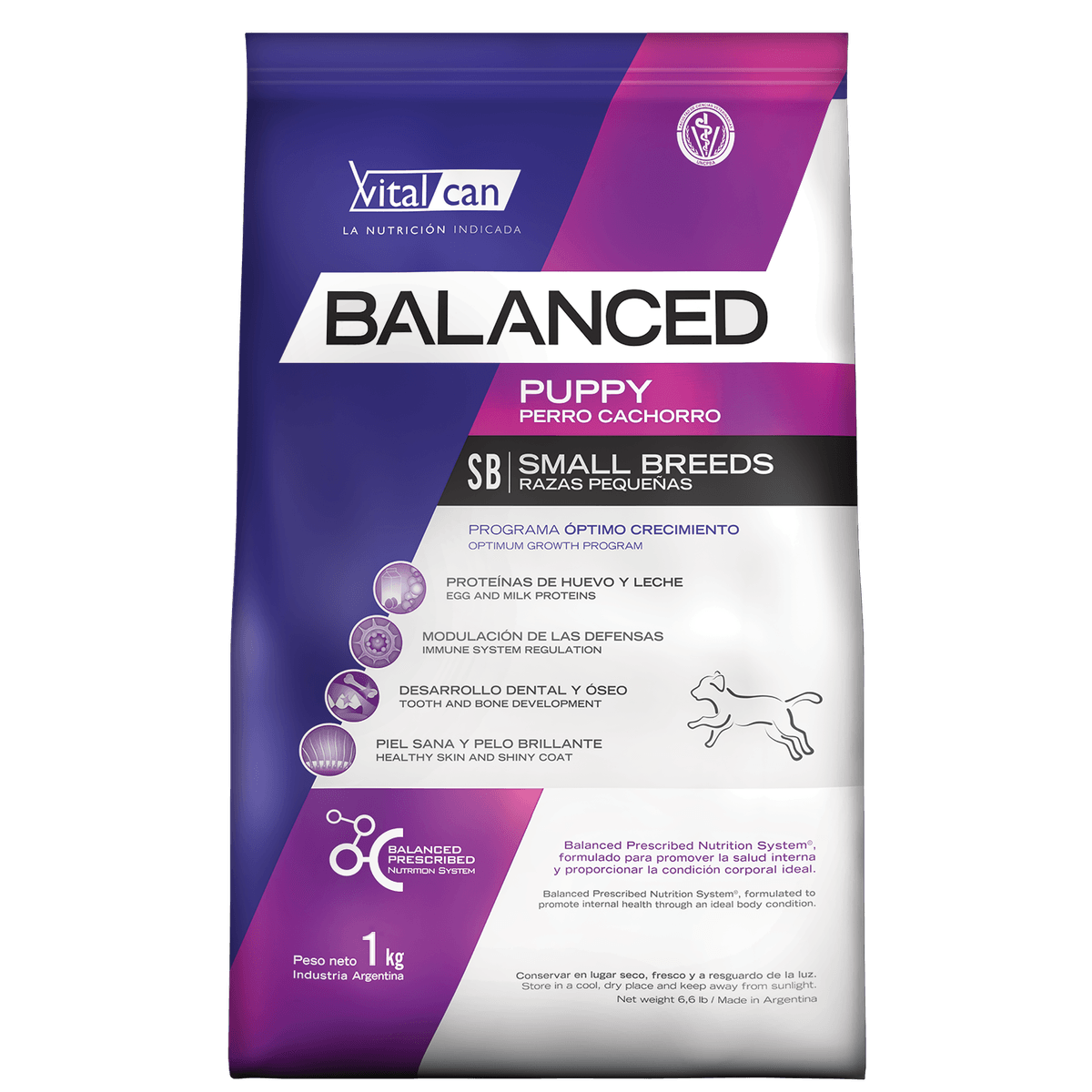Balanced Perro Cachorro Raza Pequeña 1kg