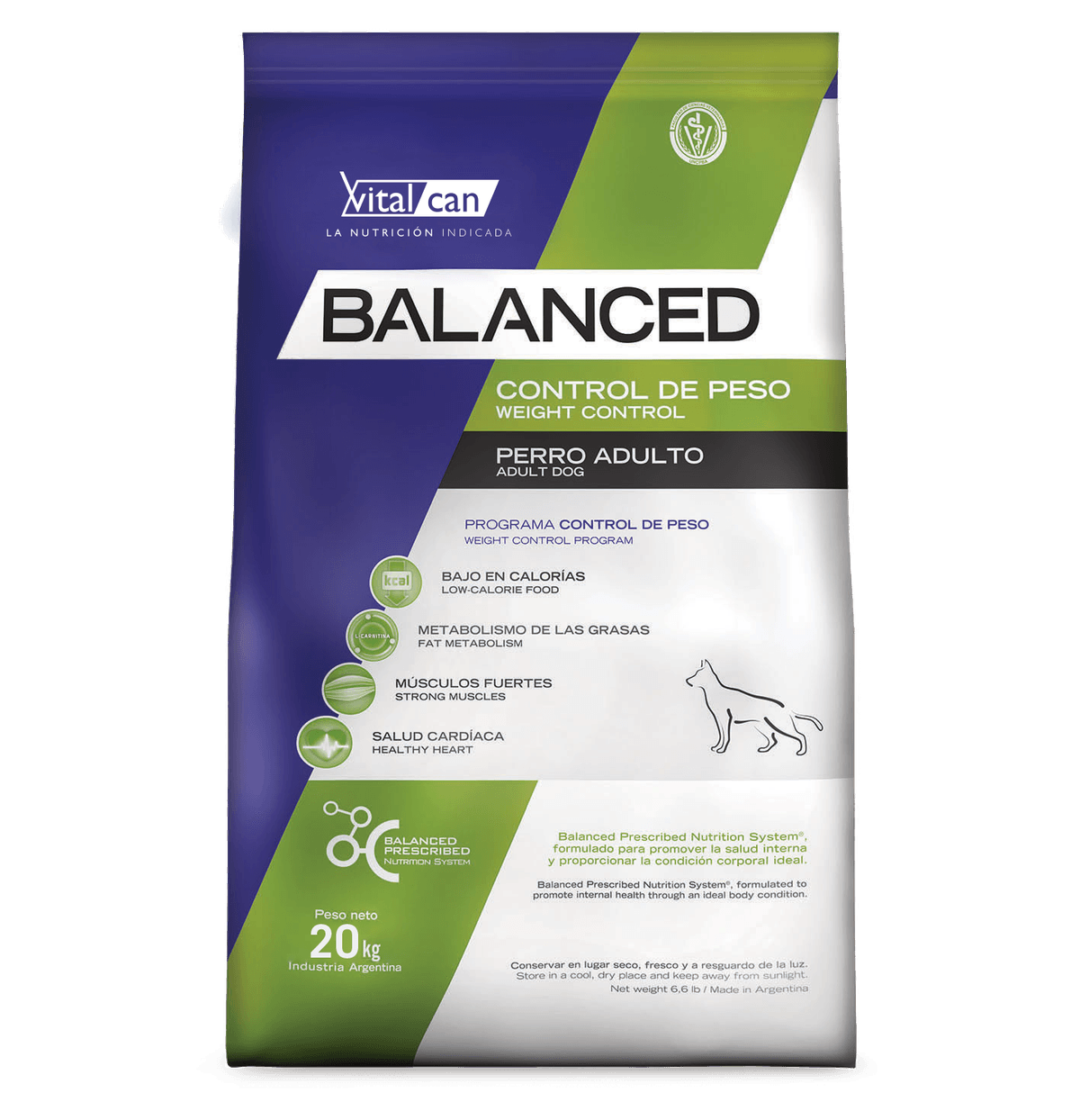 Balanced Perro Control Peso 20kg