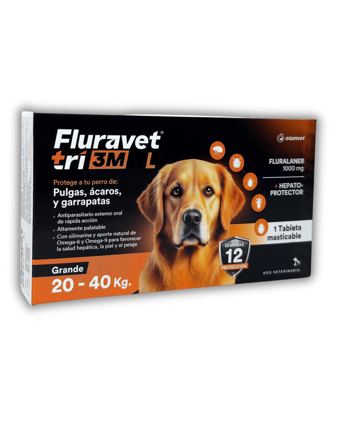 Fluravet tri 3M L (perros 20-40 kg)