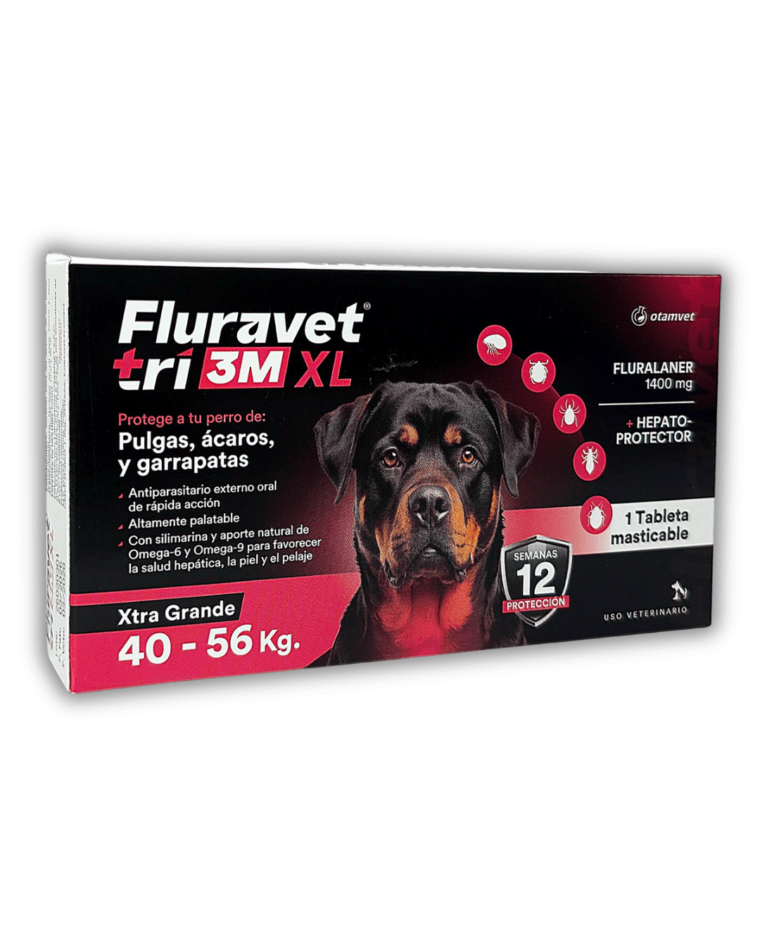 Fluravet tri 3M XL (perros 40-56 kg)