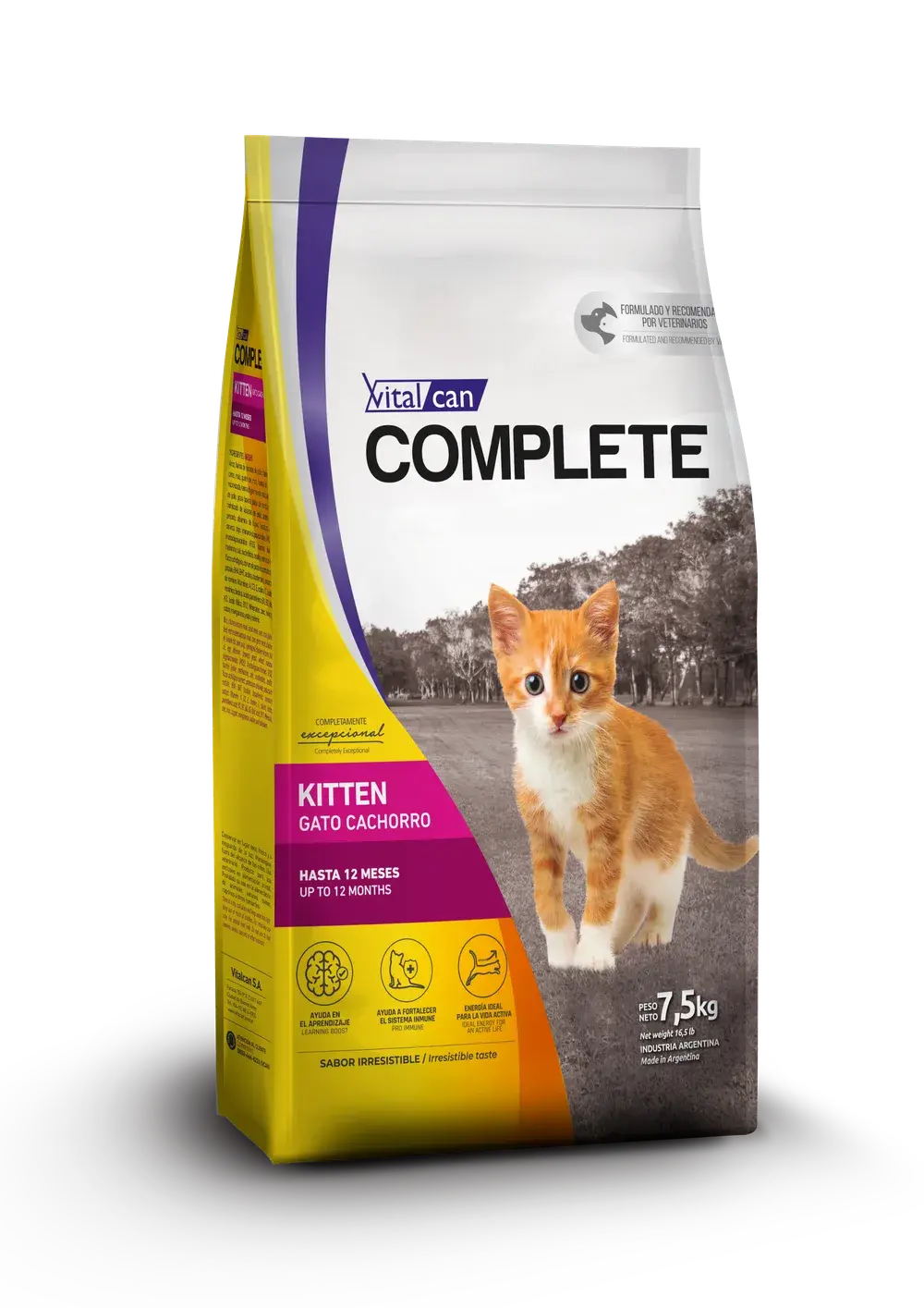Complete Gato Kitten 7.5kg, vista 1