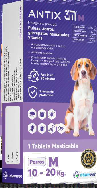 Antix 3M M (perros 10 a 20 kg)