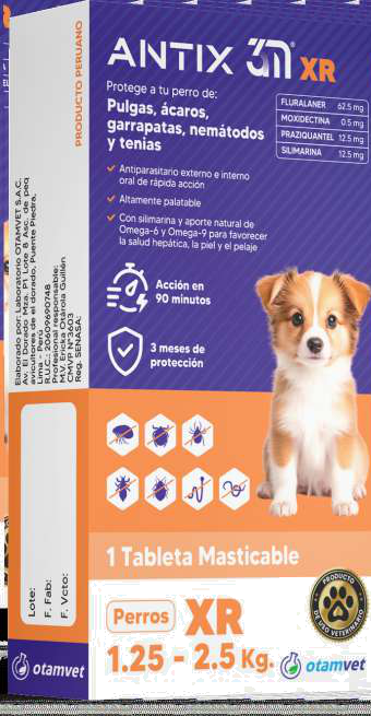 Antix 3M XR (perros 1,25 a 2,5 kg)