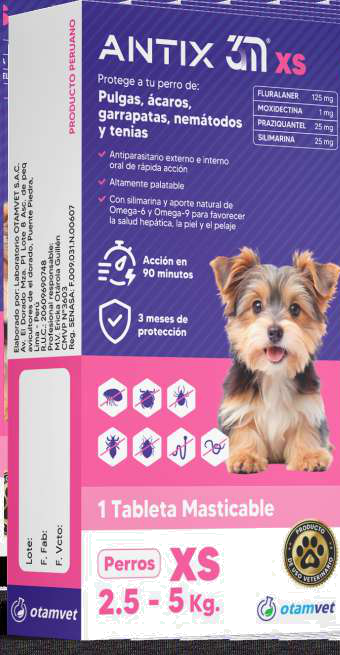 Antix 3M XS (perros 2,5 a 5 kg)
